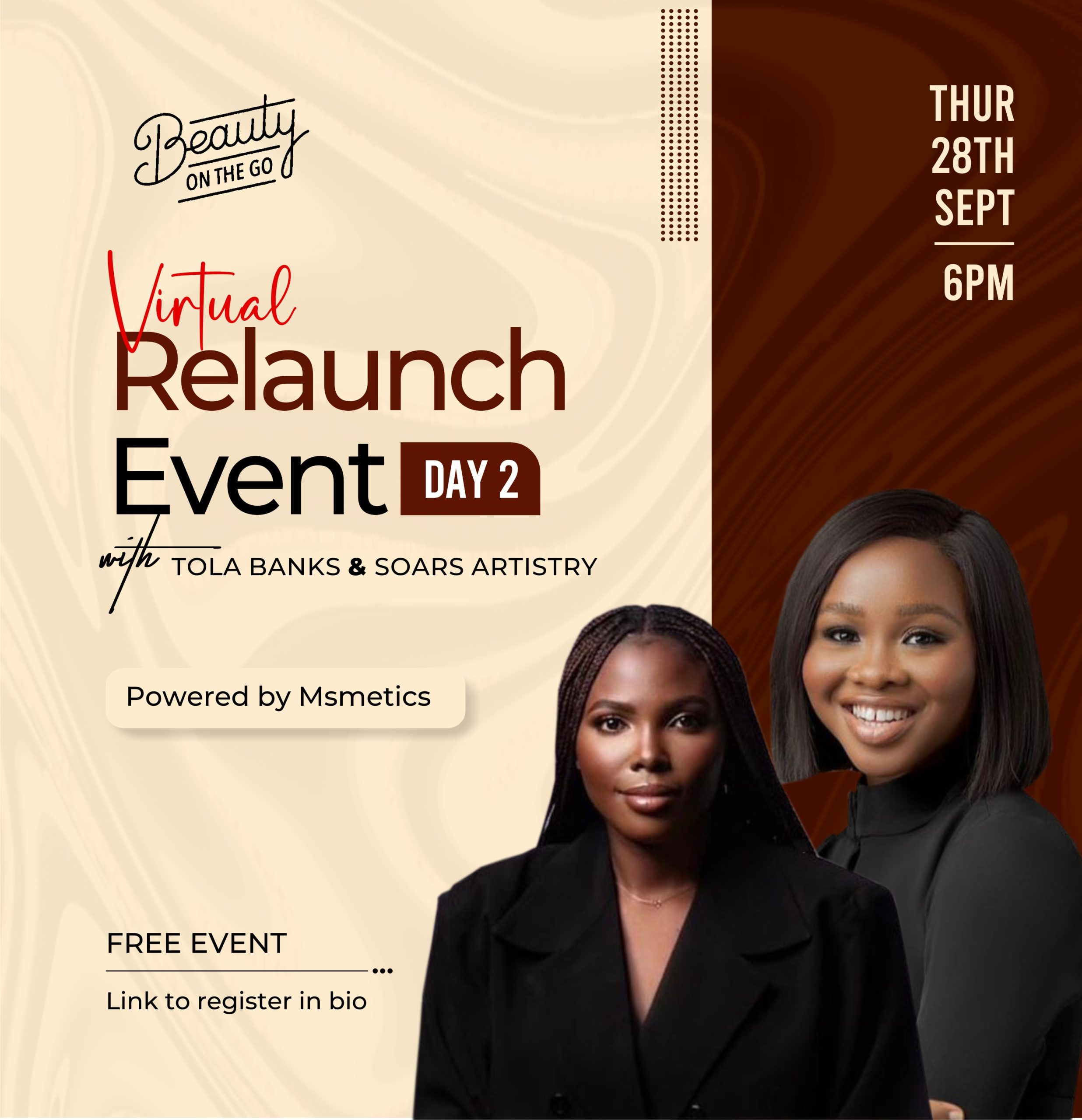 The Relaunch Day 2 with Soars Artistry & TolaBanks